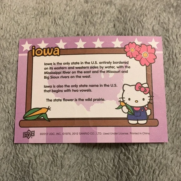 5/10$ Iowa Hello Kitty Stickers! - Picture 2 of 3